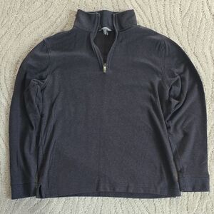 Van Heusen Men's Dark Gray Zip-Up Sweater